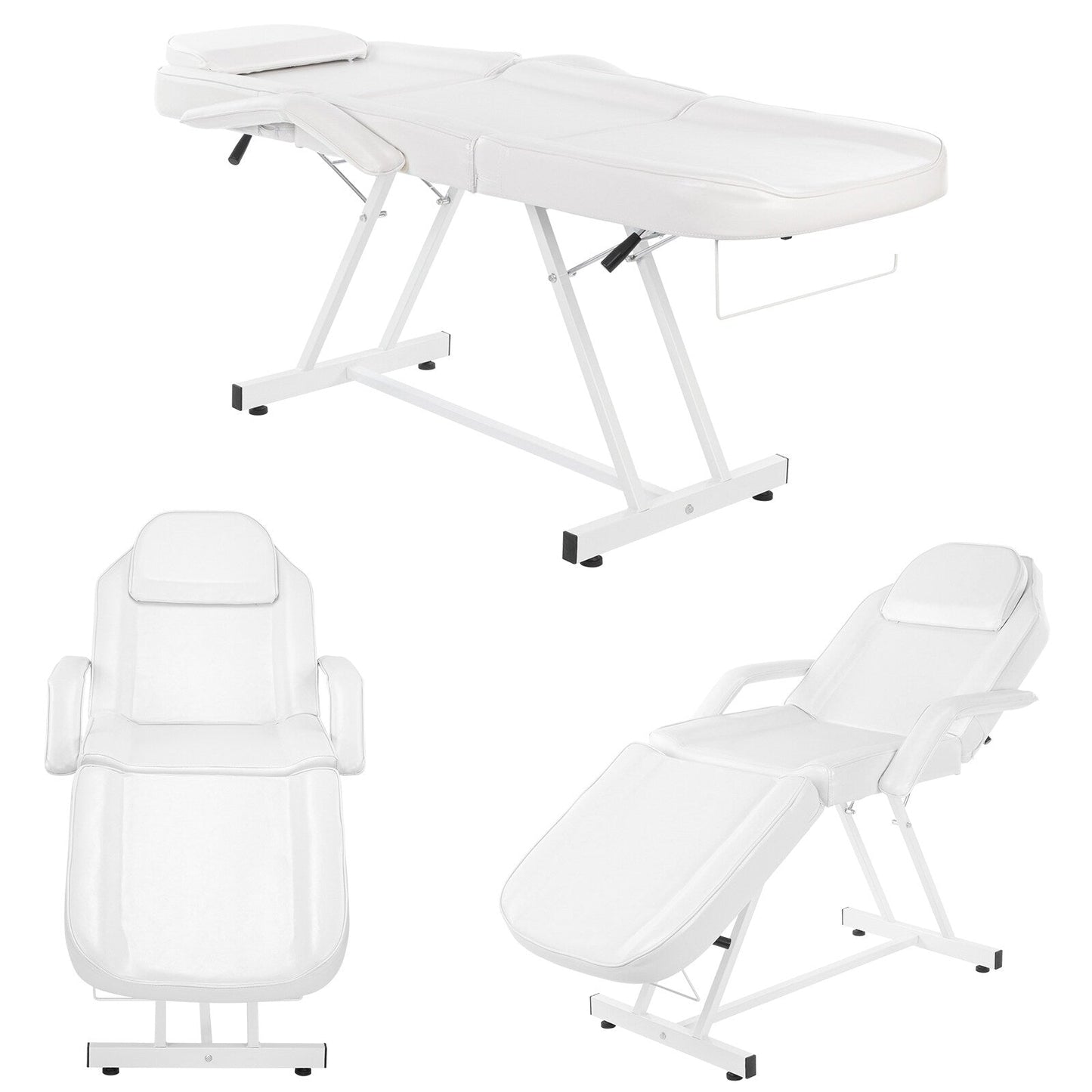 Chaise de massage réglable pour salon de beauté, spa, tatouage, avec tabouret