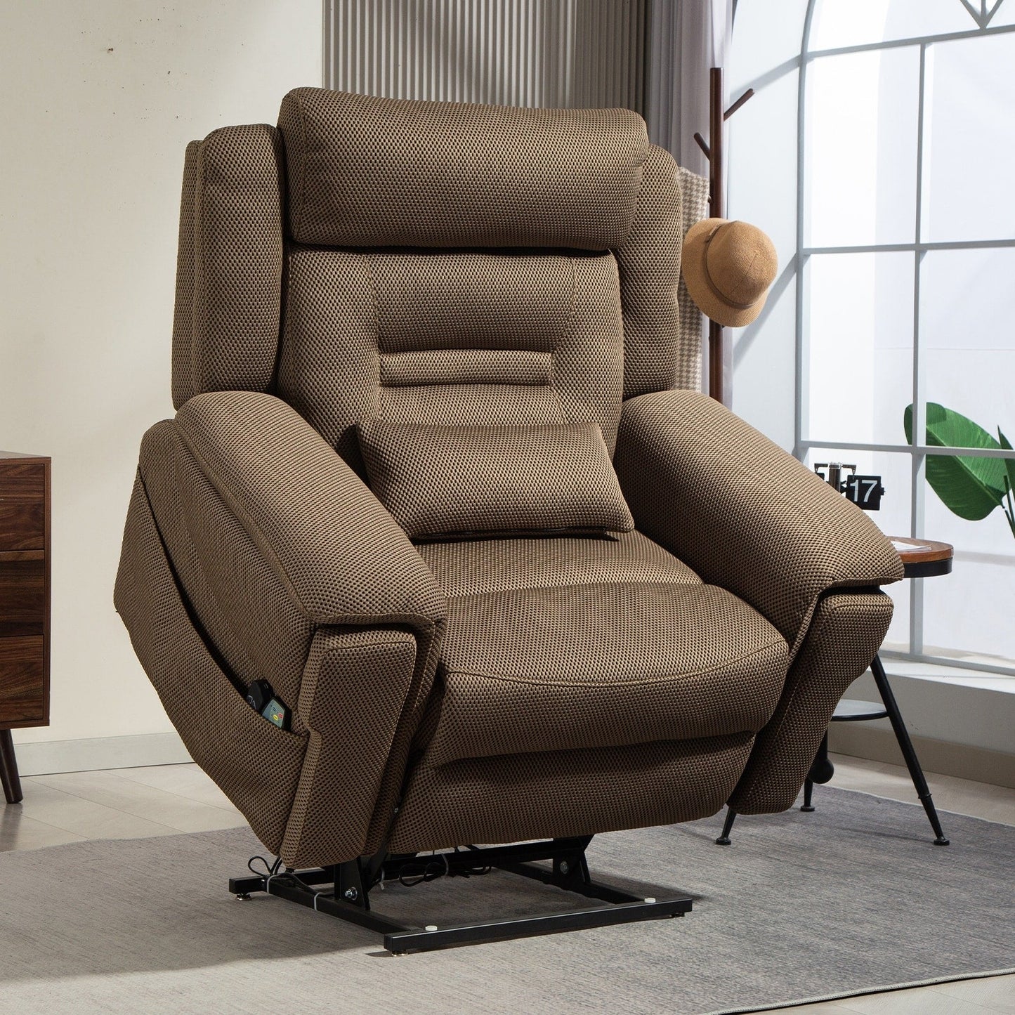 Fauteuil inclinable électrique surdimensionné à double moteur de 28 W, modèle phare