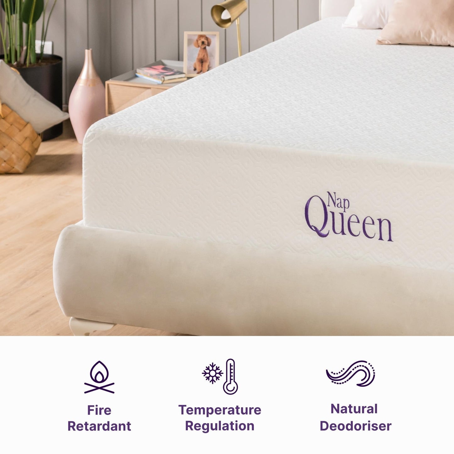 Matelas NapQueen Elizabeth 10 en mousse à mémoire de forme et gel rafraîchissant