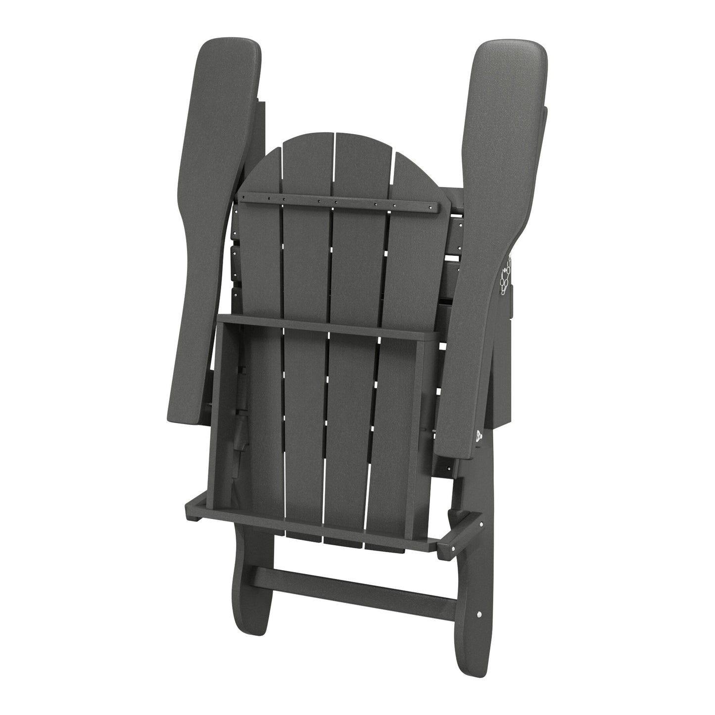 Chaises Adirondack pliantes d'extérieur Polytrends Laguna résistantes aux intempéries (ensemble de 4)