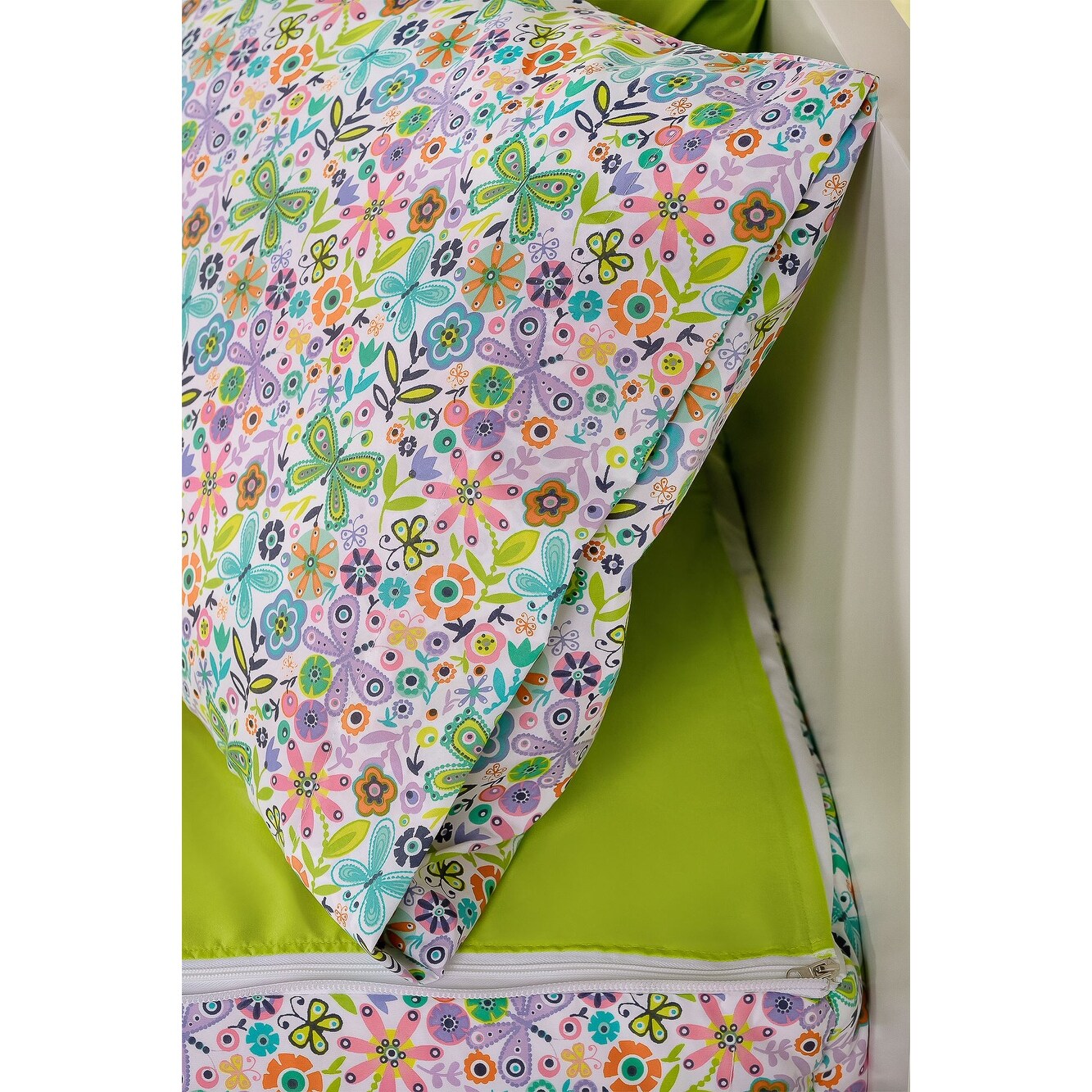 Ensemble de literie de luxe à fermeture éclair pour lit superposé Quiet Garden Bunkie de Siscovers