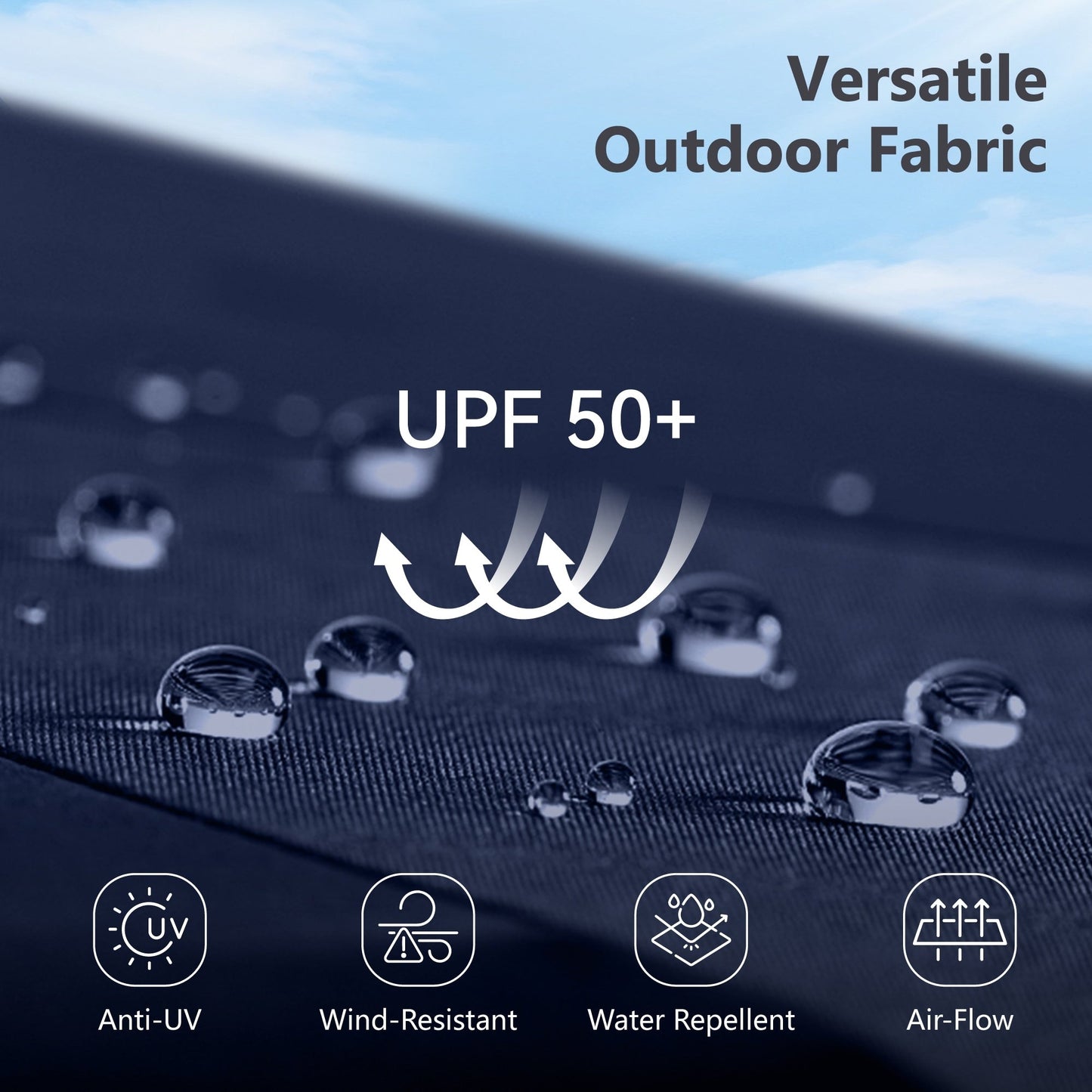 Parasol de terrasse double face extra large de 4 m (13 pi) avec manivelle, MAISON ARTS