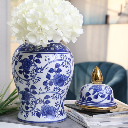 Bocal à motifs éclectiques Sagebrook Home avec couvercle