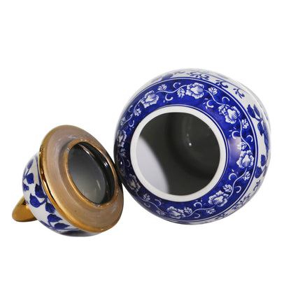 Bocal à motifs éclectiques Sagebrook Home avec couvercle