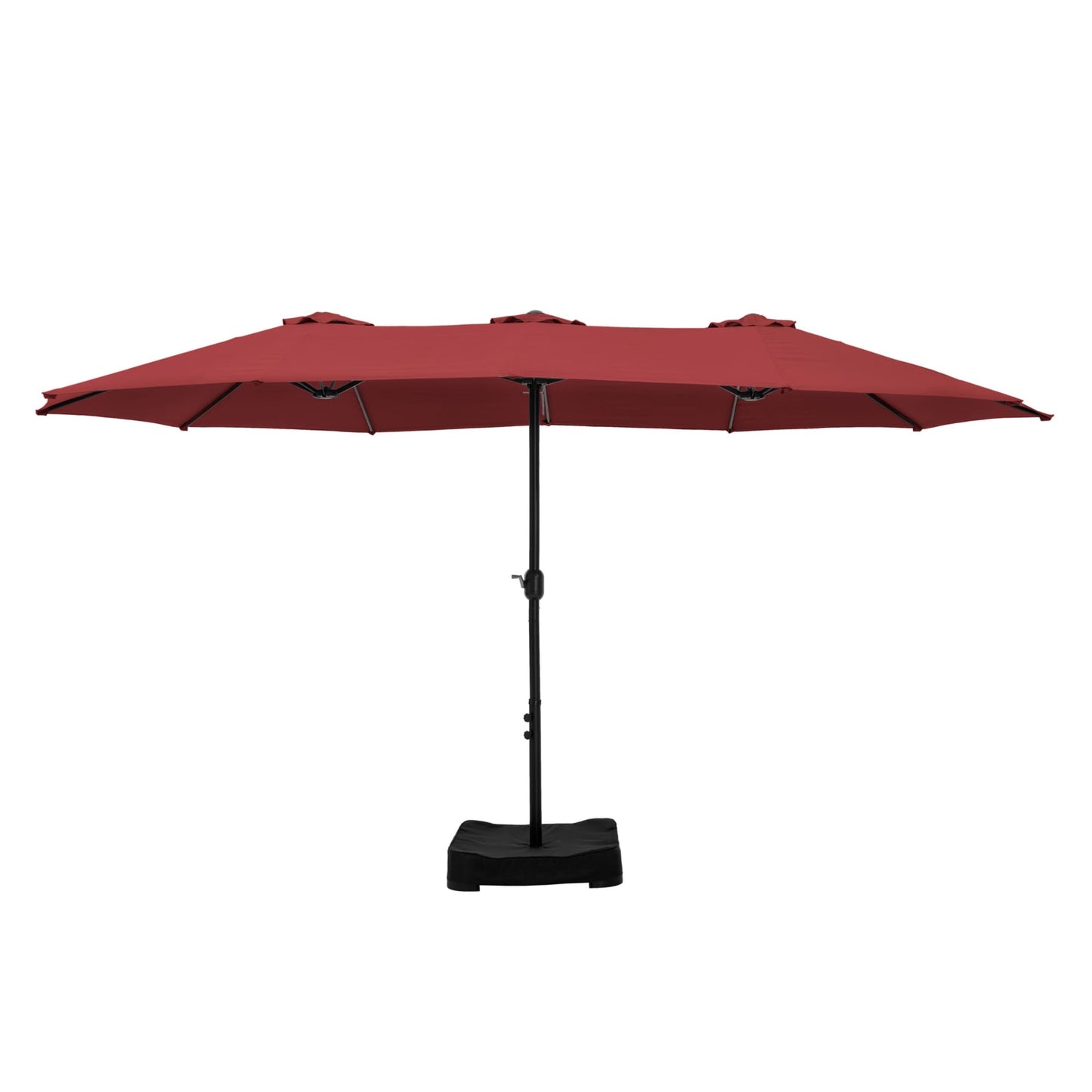 Parasol double face extra large de 4,57 m (15 pi) avec base incluse, MAISON ARTS
