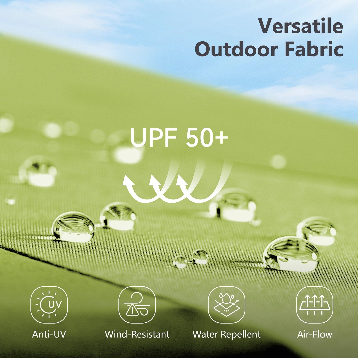 Parasol double face extra large de 4,57 m (15 pi) avec base incluse, MAISON ARTS