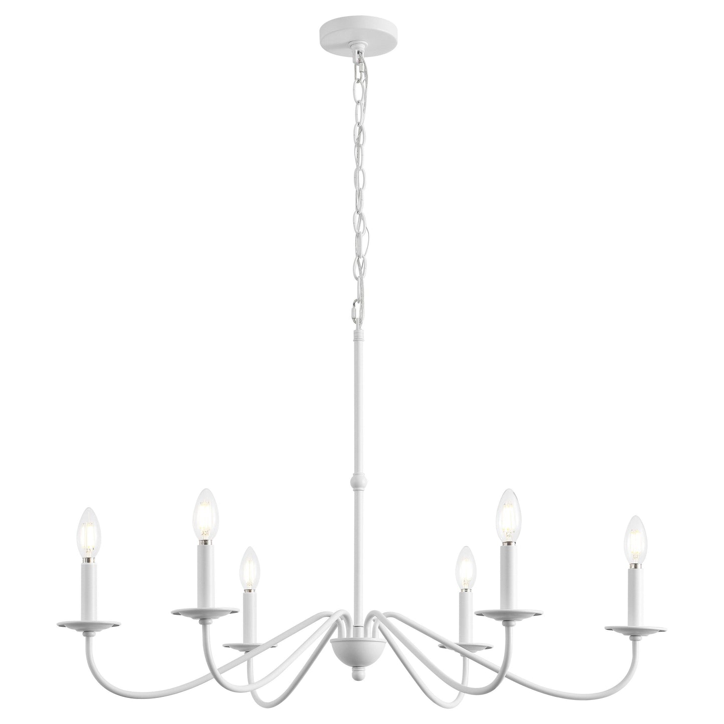 Lustre LED en fer à 6 lumières, 34,75 $, par JONATHAN Y