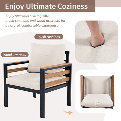 Ensemble de canapés d'extérieur 4 pièces