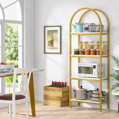 Étagère ouverte, étagères de rangement de style industriel avec structure métallique