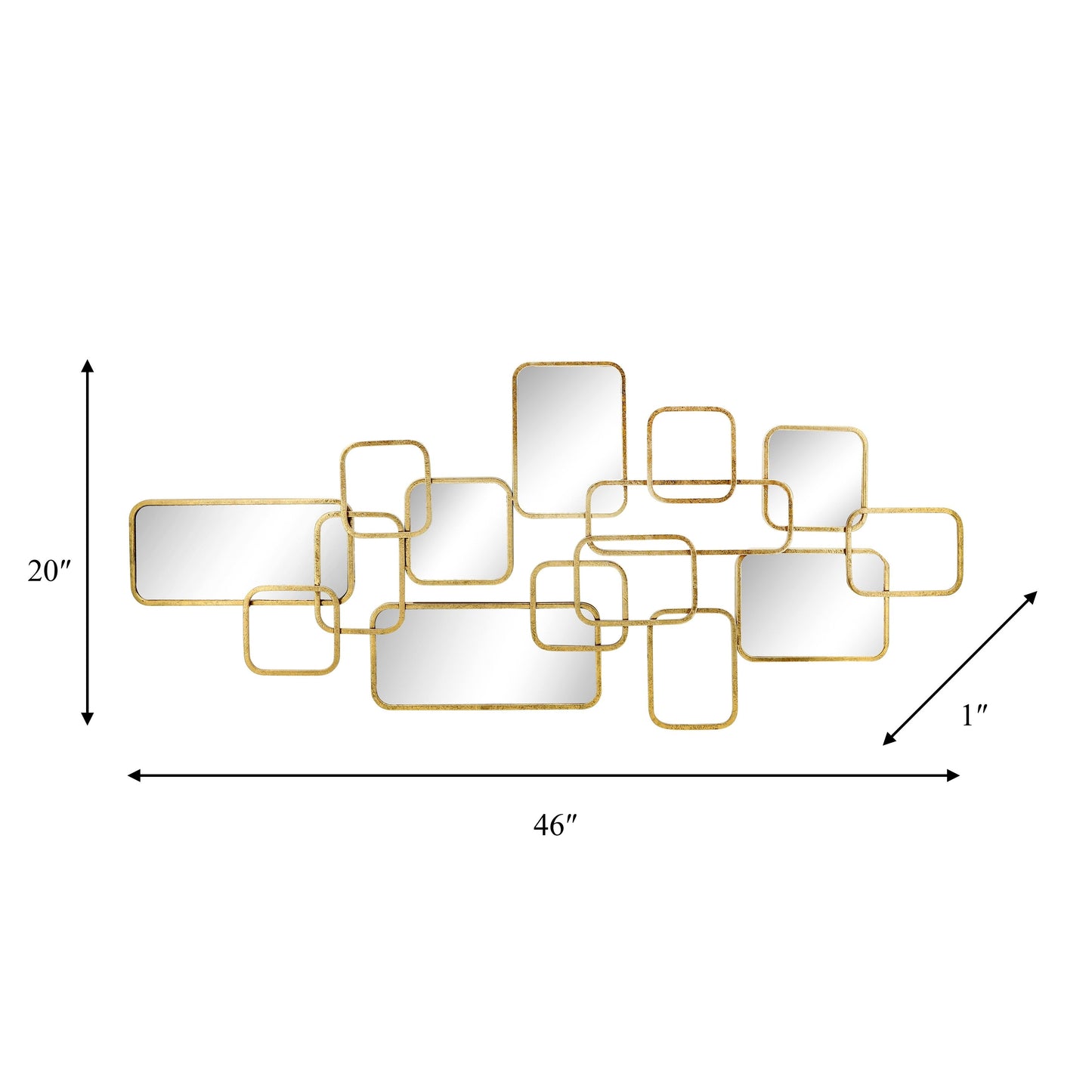 Décoration murale miroir moderne et glamour Sagebrook Home