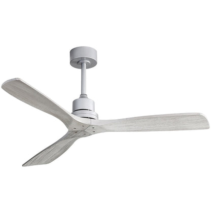 Ventilateur de plafond d'intérieur Sofucor 52 en bois avec éclairage intégré et télécommande (en option).