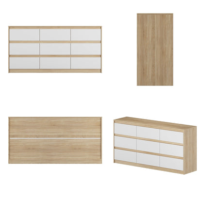 Commode d'appoint à 9 tiroirs 63W pour salon, chambre à coucher