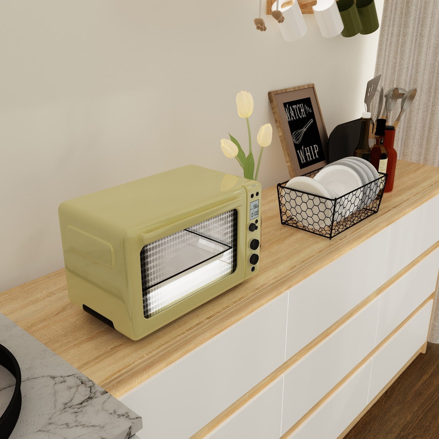 Commode d'appoint à 9 tiroirs 63W pour salon, chambre à coucher