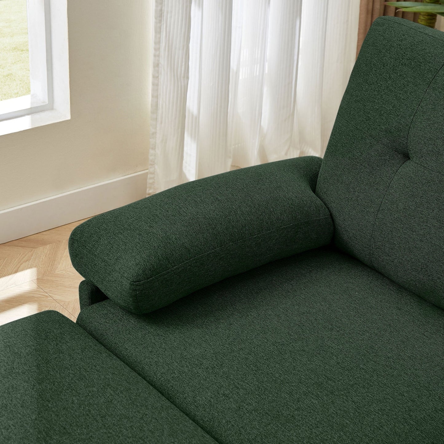 Canapé sectionnel en L 86,22 pouces avec poches de rangement latérales