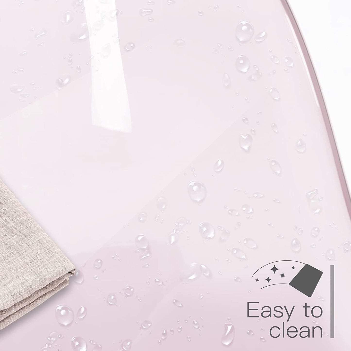 Chaise de bureau pivotante en acrylique à hauteur réglable sans accoudoirs