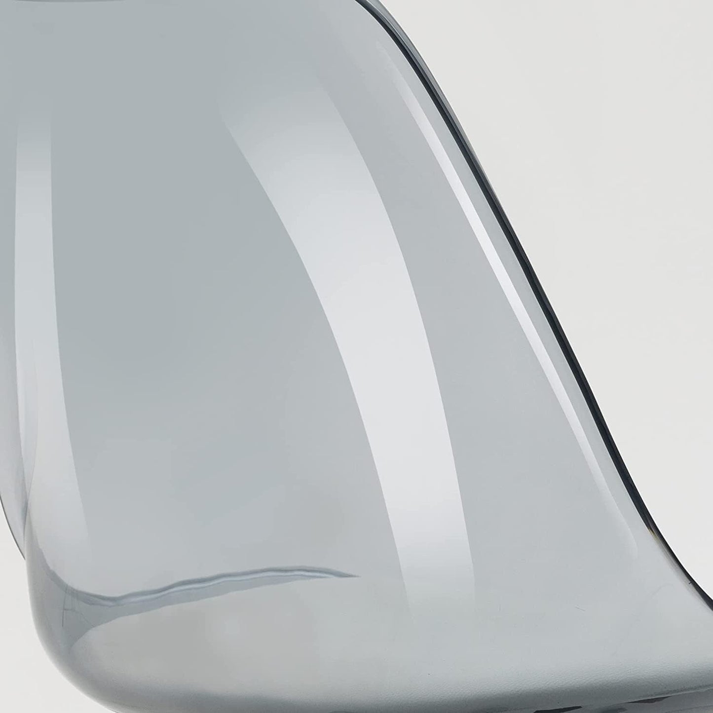 Chaise de bureau pivotante en acrylique à hauteur réglable sans accoudoirs