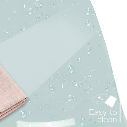 Chaise de bureau pivotante en acrylique à hauteur réglable sans accoudoirs