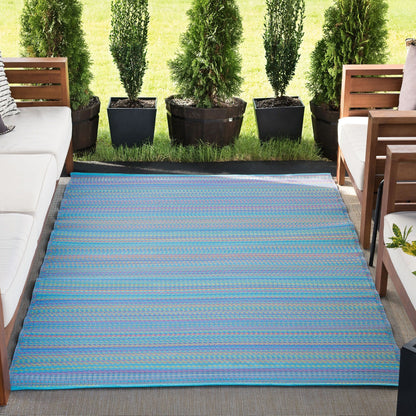 Sundown Beach Stripe Indoor/Outdoor Area Rug