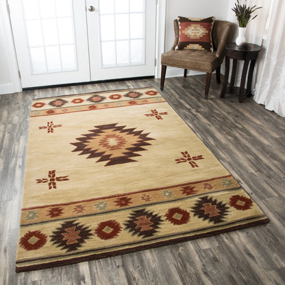 Tapis en laine touffeté à la main Alora Decor Ryder Southwestern