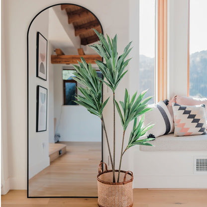 Miroir mural sur pied arqué Dovelina