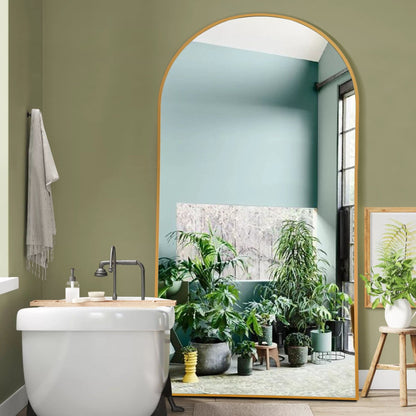 Miroir mural sur pied arqué Dovelina