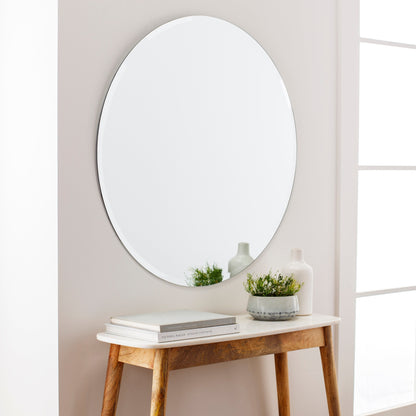 Artistic Weavers Mei Modern Beveled Round Mirror
