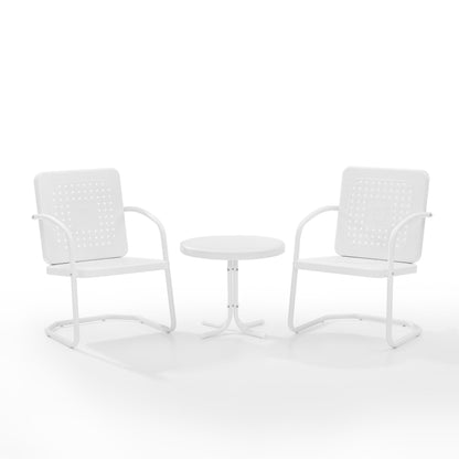 Ensemble de chaises d'extérieur Crosley Bates 3 pièces - 84 L x 22 P x 35 H