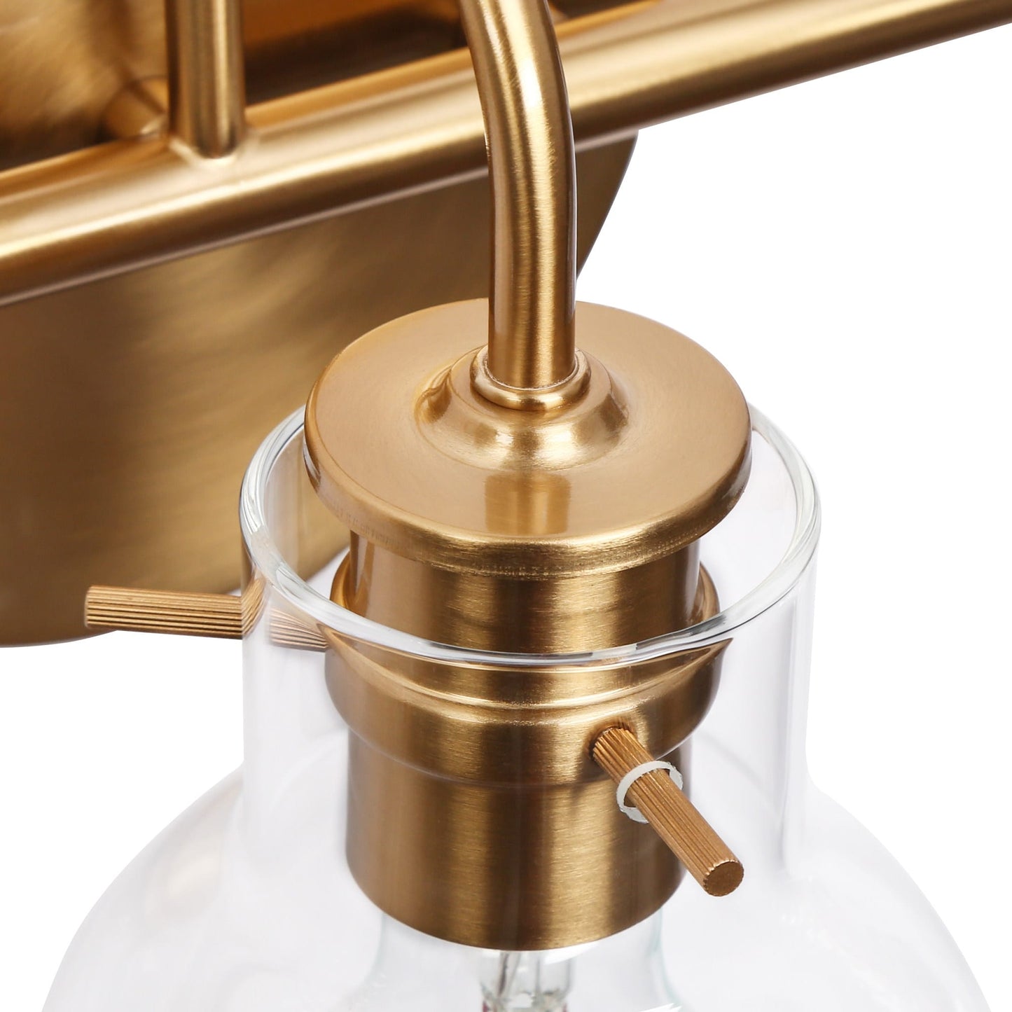 Applique murale moderne en verre à 2/3/4/5 lumières pour salle de bain, design minimaliste