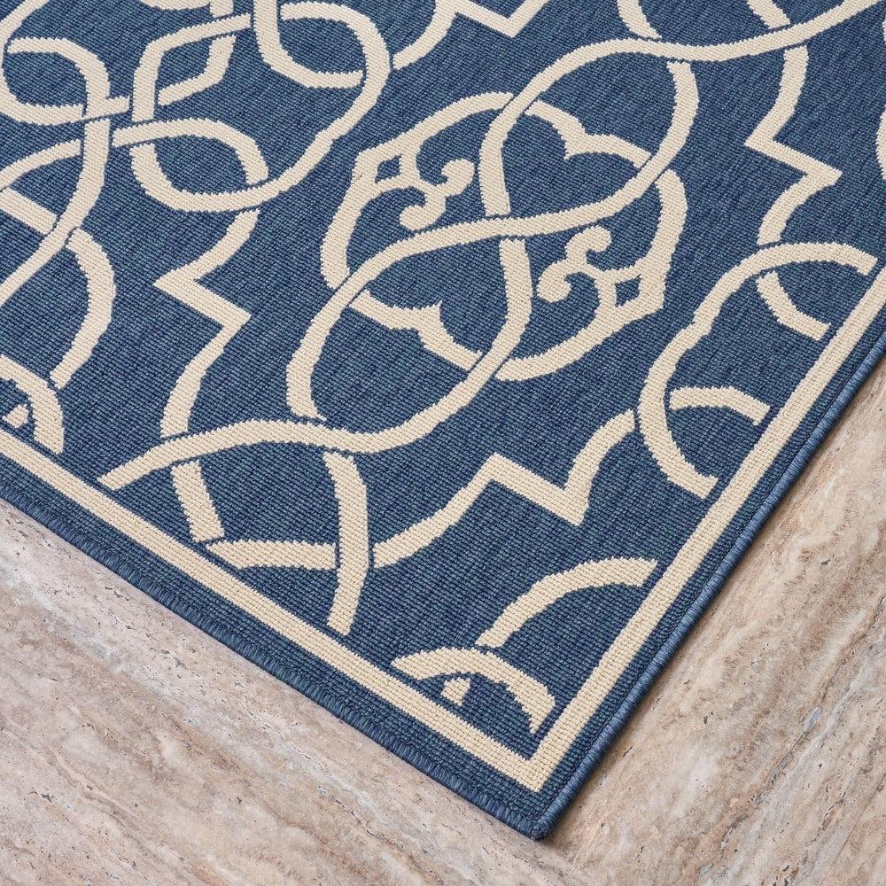Belmont Indoor/ Outdoor Geometric Area Rug by Christopher Knight Home
