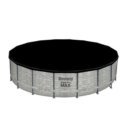 Piscine hors sol ronde Bestway Steel Pro MAX avec pompe et couverture
