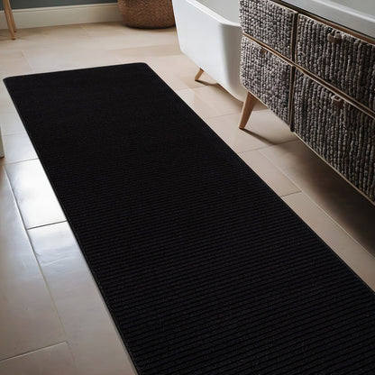 Beverly Rug Solid Color Non-Slip Rubber Back Washable Indoor Area Rug