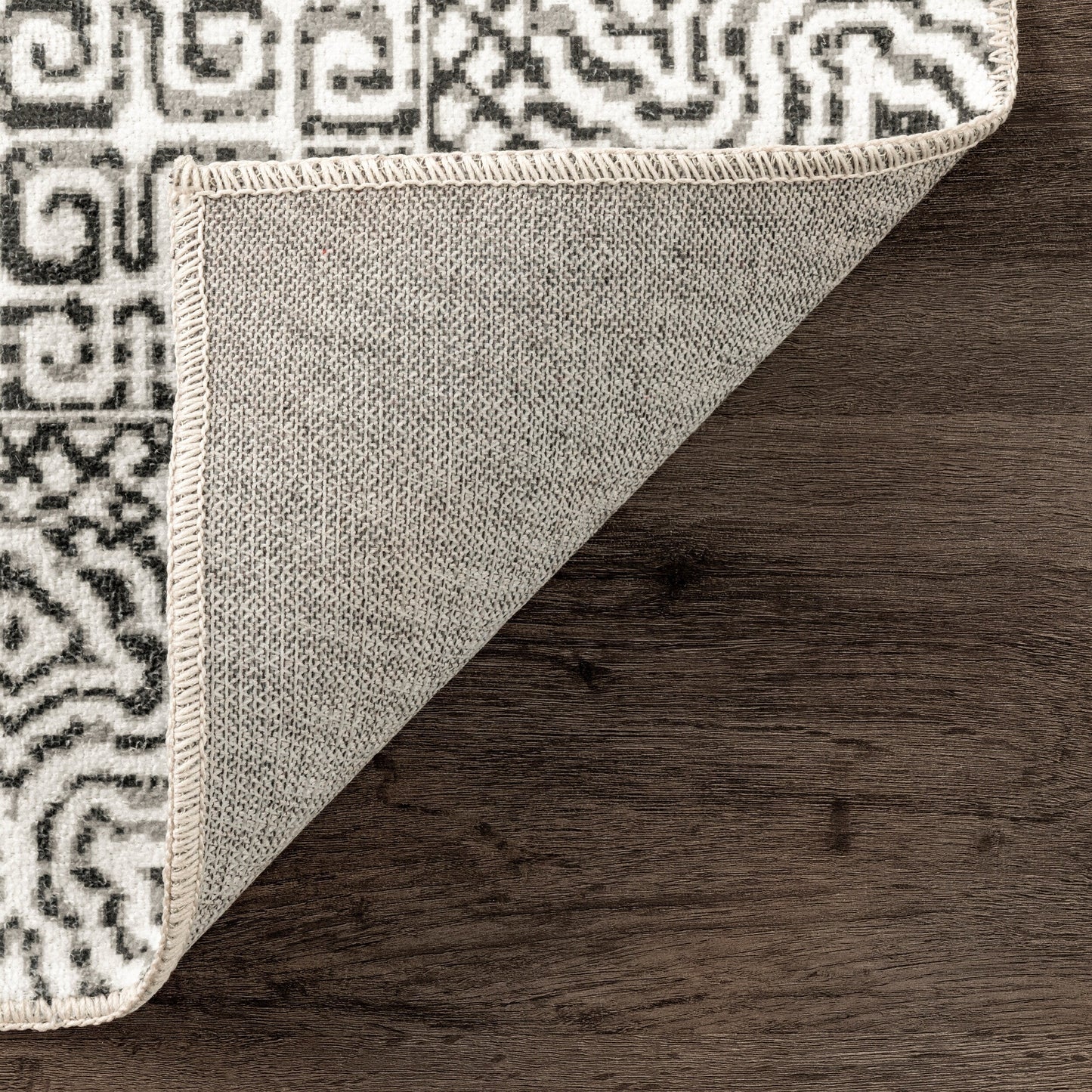 Tapis lavable en machine Nuloom Hart SpinClean Abstract Tribal