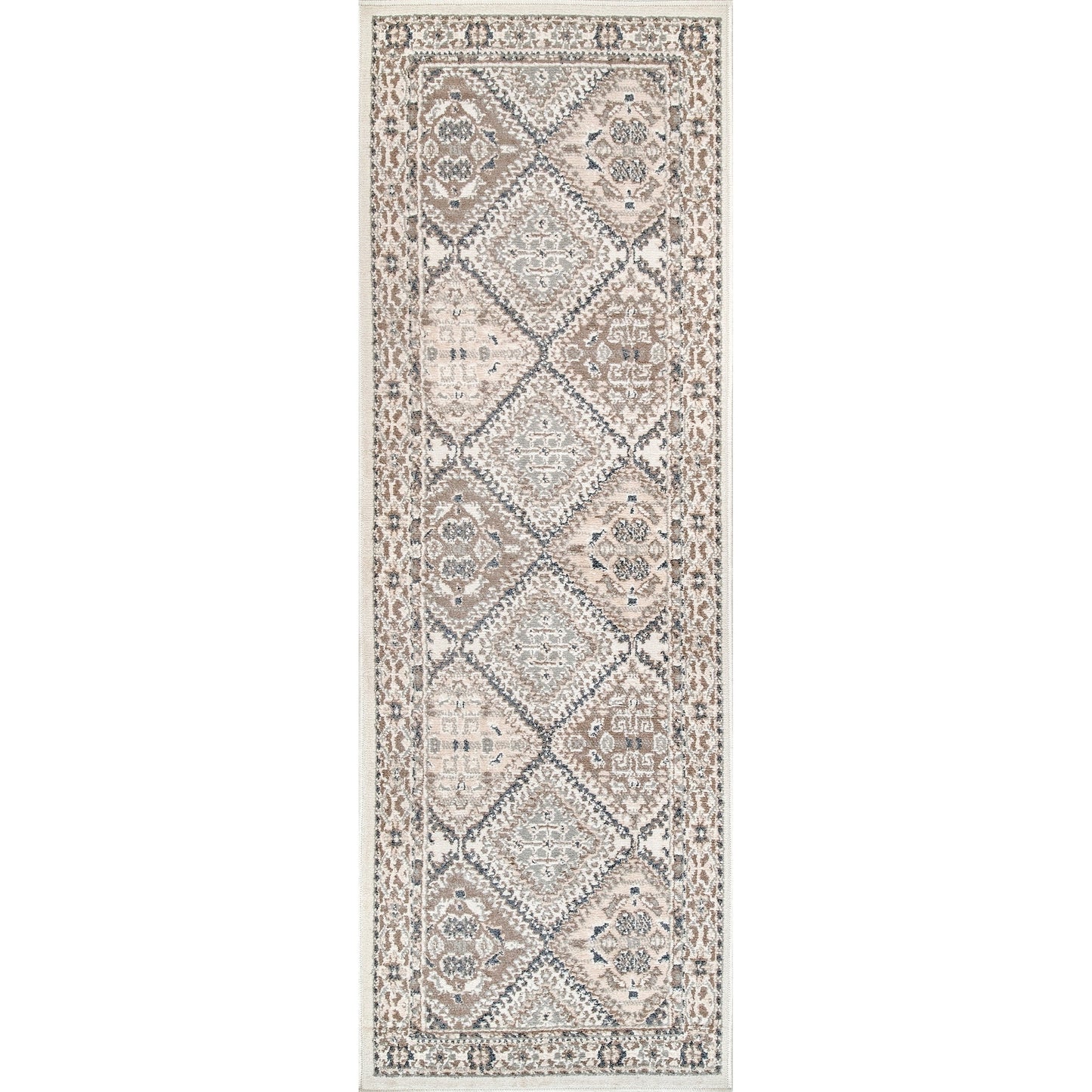 Tapis de sol carrelé traditionnel Nuloom Becca