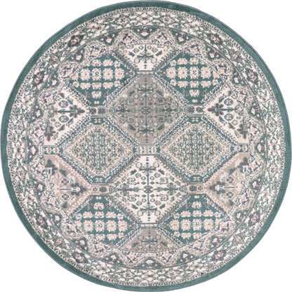 Tapis de sol carrelé traditionnel Nuloom Becca