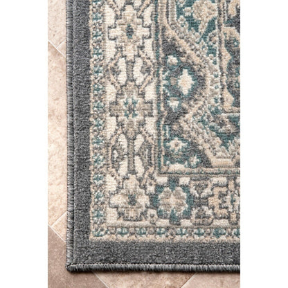 Tapis de sol carrelé traditionnel Nuloom Becca