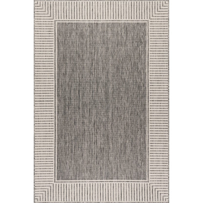 Tapis d'intérieur/extérieur Nuloom Leah Classic à bordures