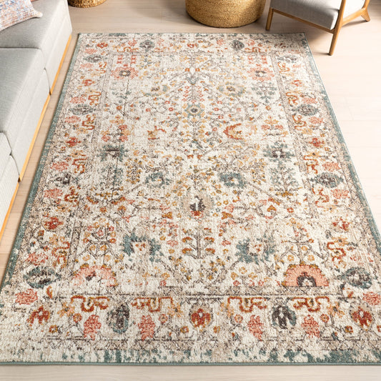 Tapis Nuloom Lenore à motif floral vintage