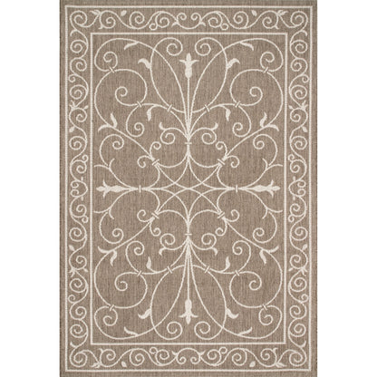 Tapis d'intérieur/extérieur traditionnel Nuloom Kathleen