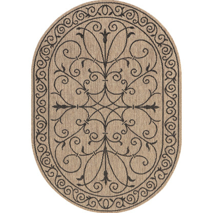 Tapis d'intérieur/extérieur traditionnel Nuloom Kathleen