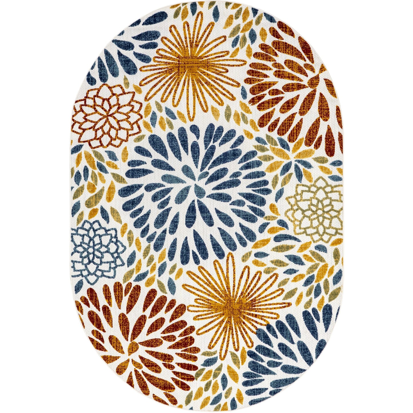 Tapis d'intérieur/extérieur Nuloom Ronda à motif floral audacieux