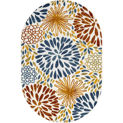 Tapis d'intérieur/extérieur Nuloom Ronda à motif floral audacieux