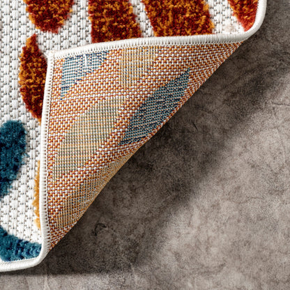 Tapis d'intérieur/extérieur Nuloom Ronda à motif floral audacieux