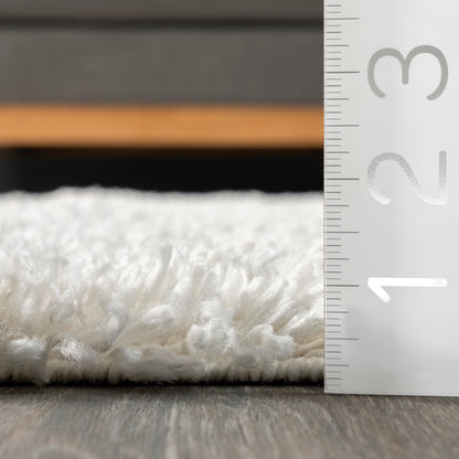 Tapis moderne à poils longs et à pampilles Neva Nuloom