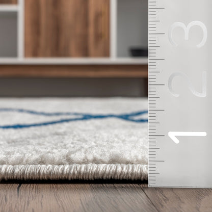 Tapis de sol moderne abstrait Nuloom Skylar