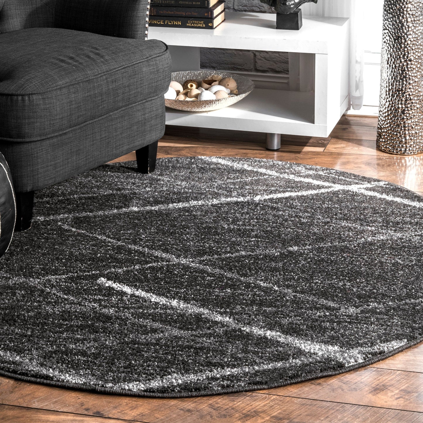 Tapis de sol moderne abstrait Nuloom Skylar