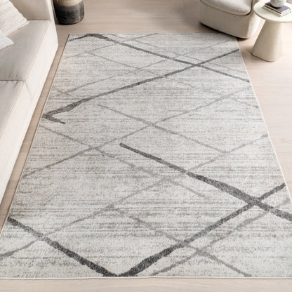 Tapis de sol moderne abstrait Nuloom Skylar