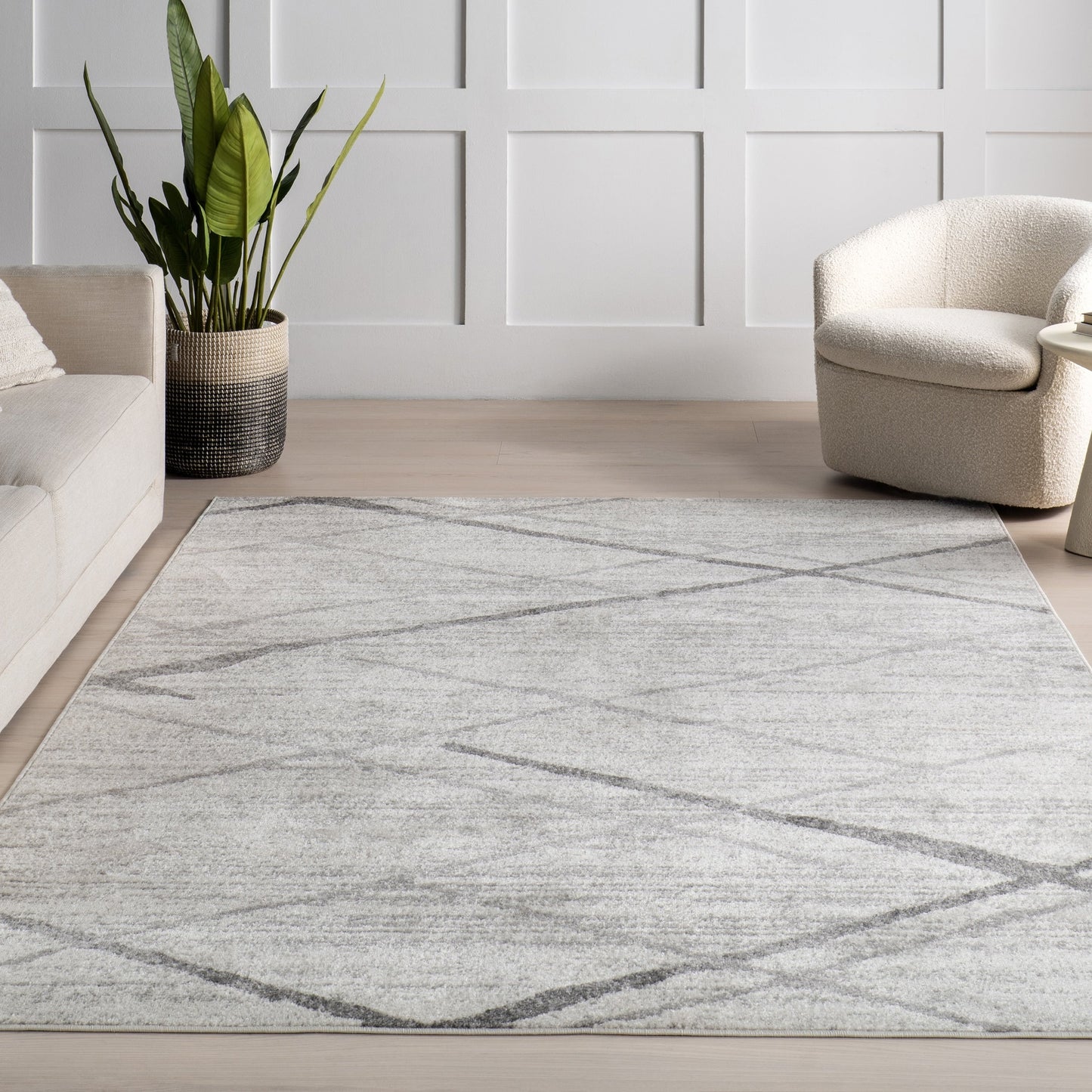 Tapis de sol moderne abstrait Nuloom Skylar