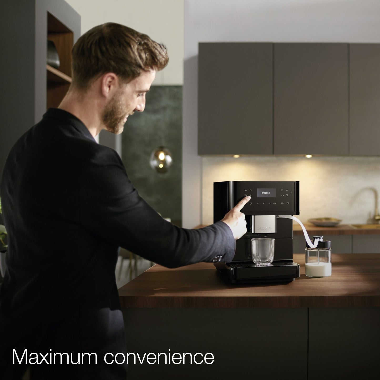 Machine à café de comptoir Miele CM 6160 MilkPerfection - Noir obsidien