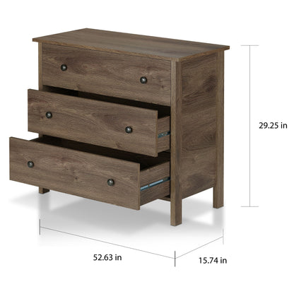 Commode de rangement Mulgrew en noyer rustique par Carbon Loft