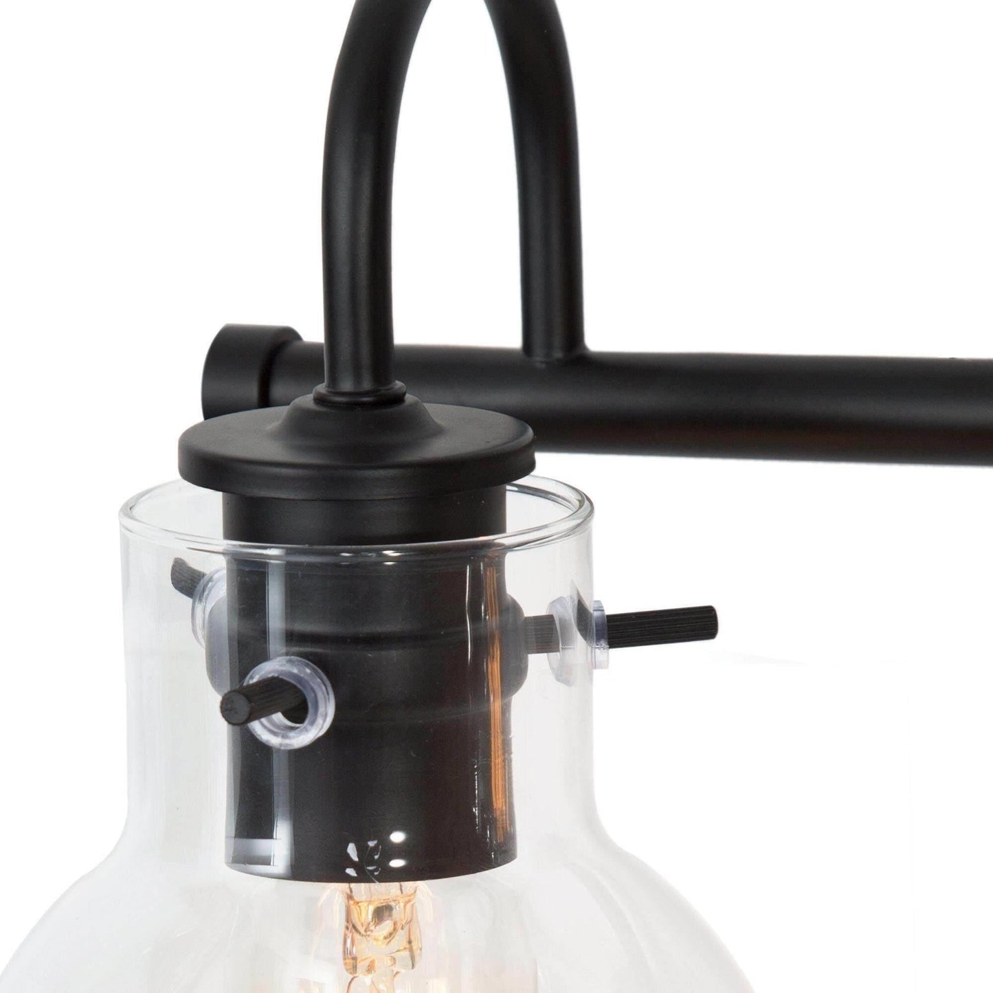 Applique murale moderne dorée à 3 lumières pour salle de bain, sphère en verre